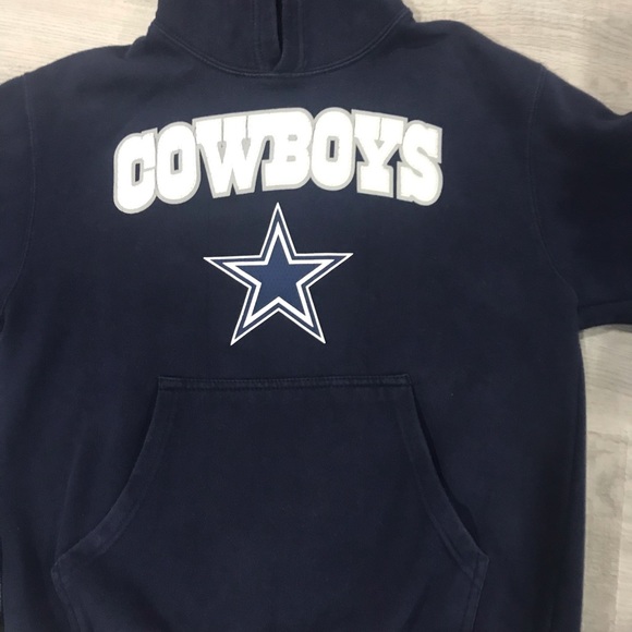 Dallas Cowboys Youth Sweatshirt Size M (10-12) & new slippers 7/8 - Picture 2 of 5